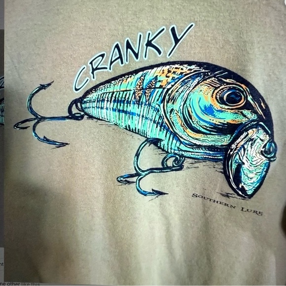 Southern Lure Cranky Long Sleeve Shirt with Fish Graphic - Picture 5 of 7